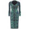 Roberto Cavalli Snake Print Dress in Green (teal) - Lyst