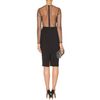Stella Mccartney Peplum Dress with Transparent Yoke in Black - Lyst