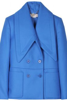 Stella McCartney Wool Jacket with Oversized Collar - Lyst