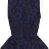 Topshop Bonded Lace Peplum Top in Blue (purple) - Lyst