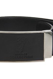 Versace Embossed Leather Buckle Belt - Lyst