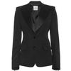 Yves Saint Laurent Blazer with Satin Collar in Black (nero) - Lyst