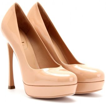 Yves Saint Laurent Gisele 105 Patent Leather Pumps - Lyst