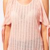 Asos Collection Asos Cut and Sew Open Shoulder Top in Pink (orange) - Lyst