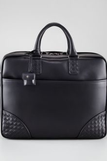 Bottega Veneta Woven Corner Briefcase  - Lyst