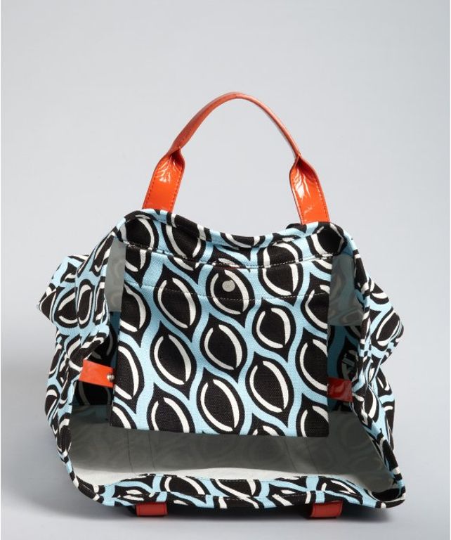 DIANE VON FURSTENBERG READY TO GO TOTE BAG IN DARK NIGHT