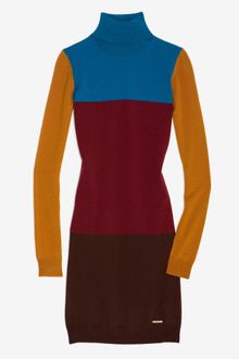 DSquared2 Colorblock Turtleneck Sweater Dress - Lyst