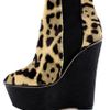 Giambattista Valli Leopard Pony Hair Wedge Bootie in Animal (leopard) - Lyst
