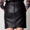 Isabel Marant Acca Leather Skirt in Black - Lyst