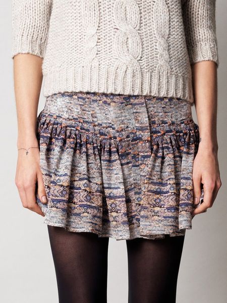 Isabel Marant Nephi Skirt in Blue - Lyst