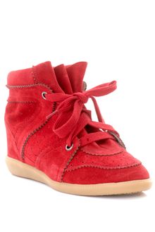Isabel Marant Bobby Suede Wedge Trainers - Lyst