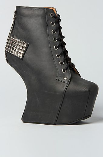 Jeffrey Campbell The Holy Shoe in Black and Silver - Lyst