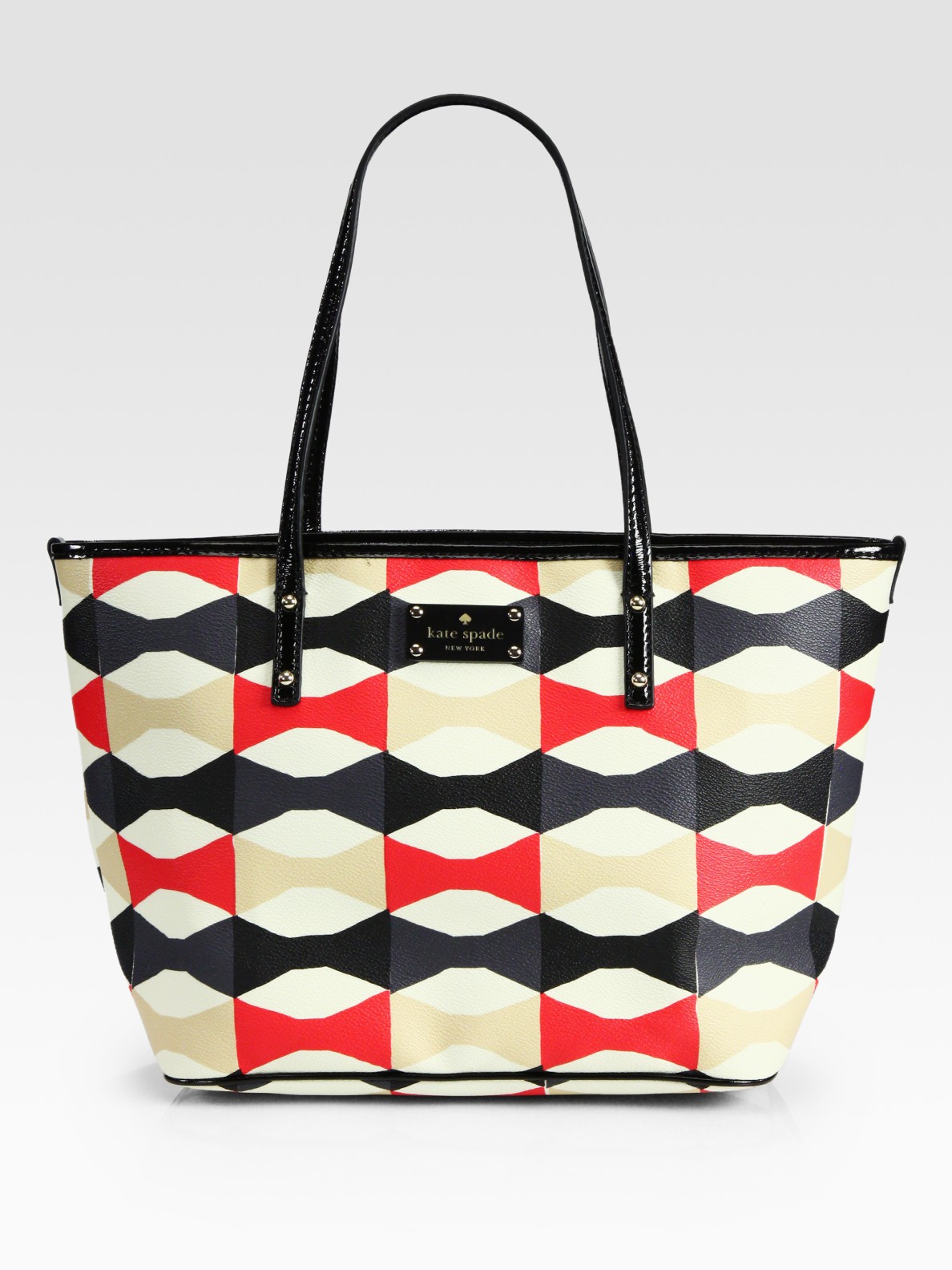Kate Spade Harmony Coated Canvas Tote in Black Lyst
