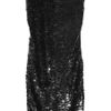 Lanvin Sheerback Paillette Embellished Silk Dress in Black - Lyst