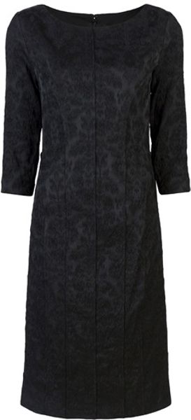 Lela Rose Sheath Dress in Black - Lyst