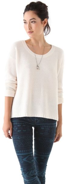 Madewell Chloe Textured Sweater - Lyst