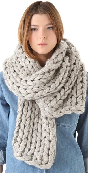 Maison Martin Margiela Chunky Knit Scarf - Lyst