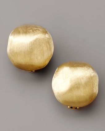 Marco Bicego Africa Textured Gold Stud Earrings - Lyst