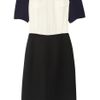 Marni Crepe and Woven Woolblend Dress in Blue (navy) - Lyst