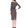 Michael Kors Tweed Herringbone Printed Cady Dress in Gray (black) - Lyst
