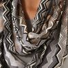 Missoni Infinity Zig Zag Scarf in Gray (grey) - Lyst