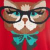Modcloth Cat Eyeglasses Sweater in Red in Red - Lyst