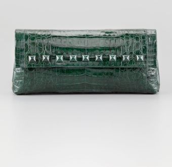 Nancy Gonzalez Studded Crocodile Clutch Bag - Lyst