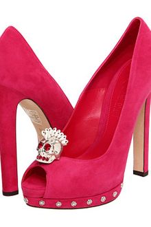 Alexander McQueen Sandal Pelle S Cu Daim Velour - Lyst