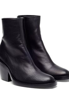 Ann Demeulemeester Suede Ankle Boots with Cuban Heels - Lyst