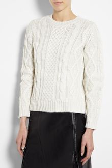 A.P.C. Aran Knit Jumper - Lyst