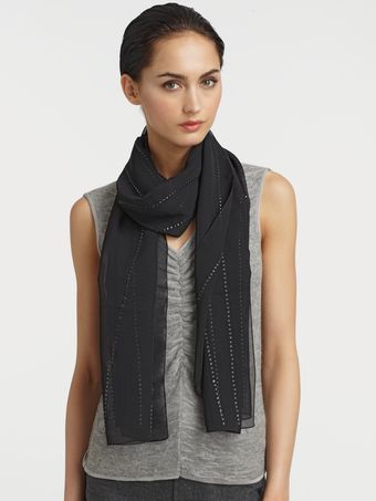 Armani Studded Chiffon Stole - Lyst