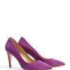 Diane Von Furstenberg Anette High Pointed Court Shoe in Purple - Lyst