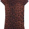 Dolce & Gabbana Leopard Print Top in Animal (leopard) - Lyst