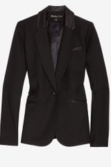 Elizabeth And James Leather Trim Rex Blazer