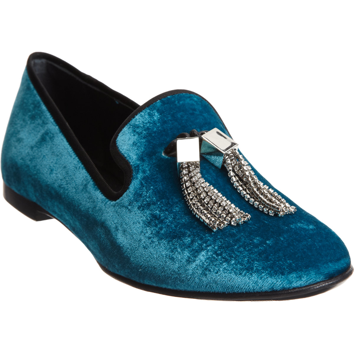 Giuseppe Zanotti Jeweled Tassel Loafer in Blue (turquoise) Lyst