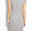 Helmut Lang Twisted Waist Wool Dress in Gray (grey) - Lyst