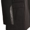 Hussein Chalayan Double Breasted Coat Black in Black - Lyst