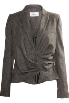 Hussein Chalayan Soft Tweed Jacket Grey - Lyst
