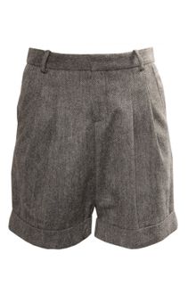 Hussein Chalayan Soft Tweed Shorts Grey - Lyst