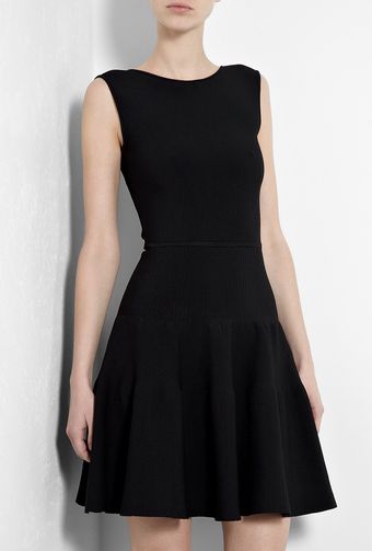Issa Ribbed Jersey Fit and Flare Dress - Lyst