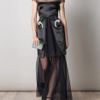 Marios Schwab The Gloria Full Length Dress in Black - Lyst