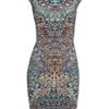 Mcq By Alexander Mcqueen Feather Print Dress in Multicolor (multicoloured) - Lyst