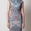 Mcq By Alexander Mcqueen Feather Print Dress in Multicolor (multicoloured) - Lyst