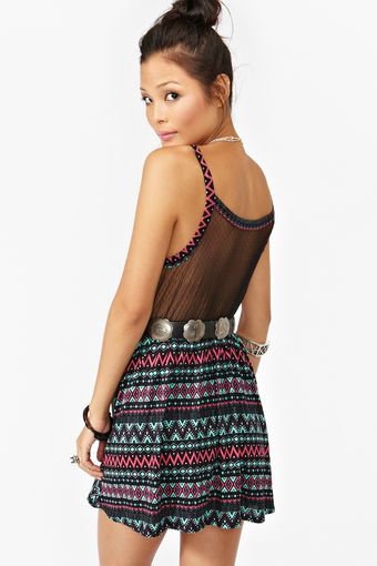 Nasty Gal Tribal Mesh Dress - Lyst