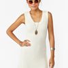 Nasty Gal Real Love Dress in White (cream) - Lyst