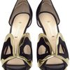 Nicholas Kirkwood Silksatin Dorsay Pumps with Mask Front in Black - Lyst