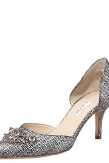 Oscar de la Renta Embellished Tweed Dorsay - Lyst