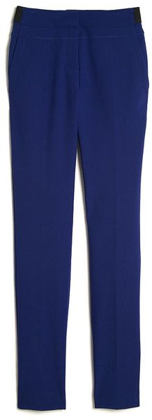 Proenza Schouler Straight Leg Trouser in Blue (black) - Lyst