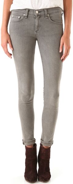 Rag & Bone The Skinny Jeans in Gray - Lyst