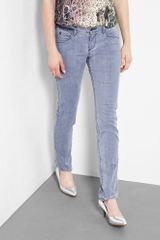 Theyskens' Theory Violet Blue Skinny Jeans